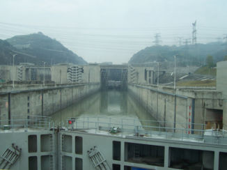 Yangtze rivier - Eén van de sluizen van de dam