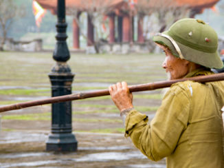 Vietnam - Hao Lu, Vietnam, boer, pagode,