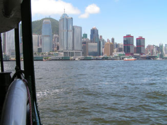 Hong Kong - Op de ferry naar Central Hong Kong