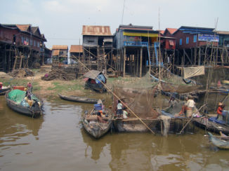 Cambodja - Paalwoningen Kompong Kleangh Tonlé Sapmeer