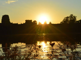 Cambodja - ankor wat met zonsopkomst