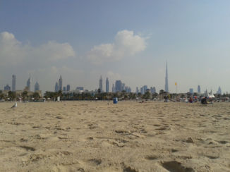 Dubai - Strand uitzicht