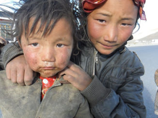 Tibet - Nomaden kinderen