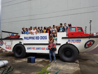 Palawan - Op bezoek bij het Rode Kruis in Manilla met ons studieproject