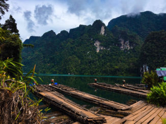 Khao Sok National Park - Bamboe vlot