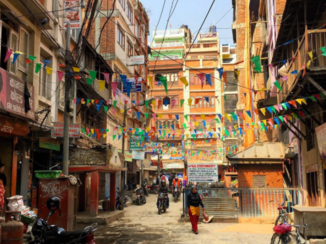 Nepal - Straatje in Thamel, Kathmandu