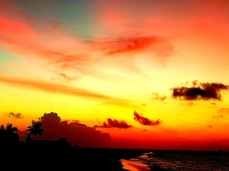 Malediven - Zonsondergang op de Malediven