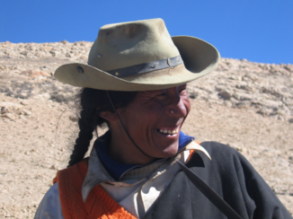 Tibet - fotomodellen genoeg.............