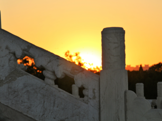 China - Zonsondergang Beijing
