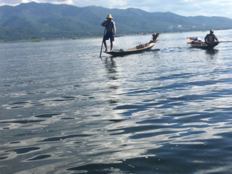 Myanmar - Fisherman by inna lake
