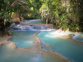 Kuang Si Waterval - Kuang Si watervallen