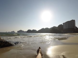 Halong Bay - The beach of Cat Ba Island