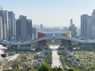 China - Zicht vanuit Lianhua Park.