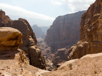 Petra - The view walking to the Monastery