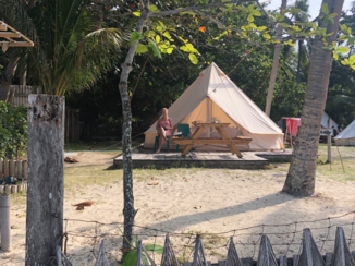 Filipijnen - Siquijor - Onze Glamping tent aan het strand