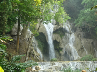 Laos - watervallen van Kuang-si