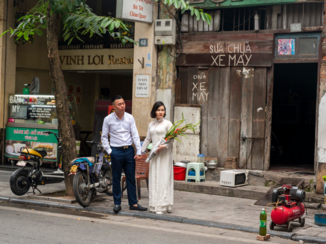 Vietnam - Bruidspaar in Hanoi