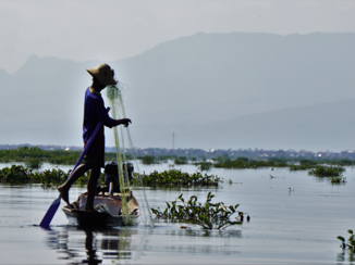 Myanmar - Visser op het Inle Meer