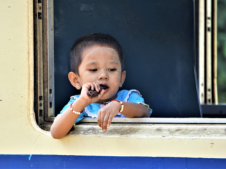Myanmar - In de trein Pyin Oo Lwin naar Goteik